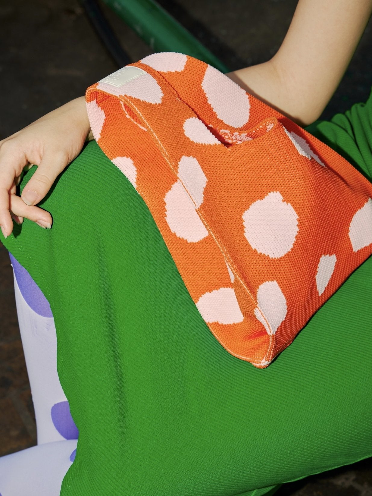 Everyday Tote Orange Dot