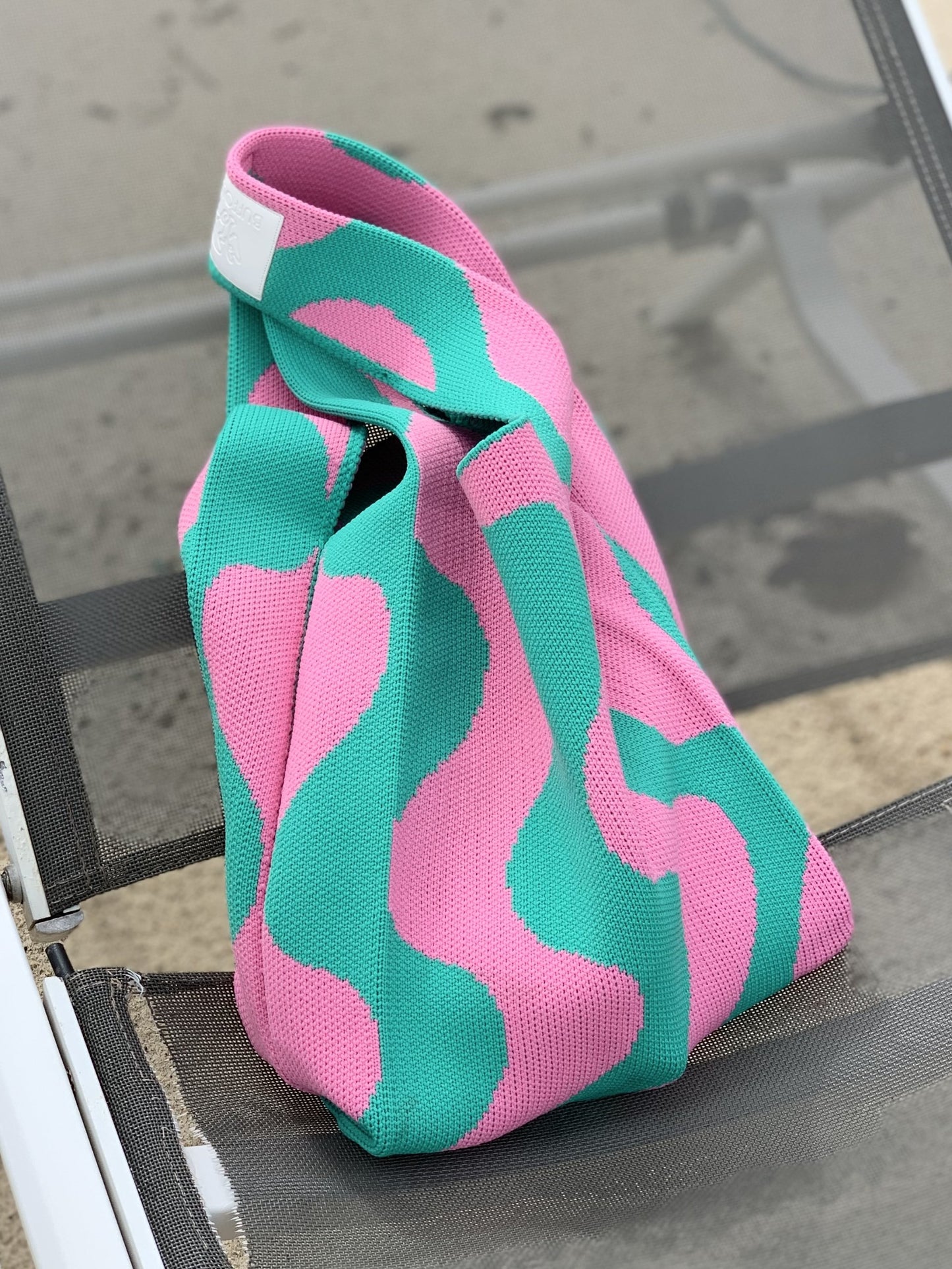 Vacay Tote Pink Green
