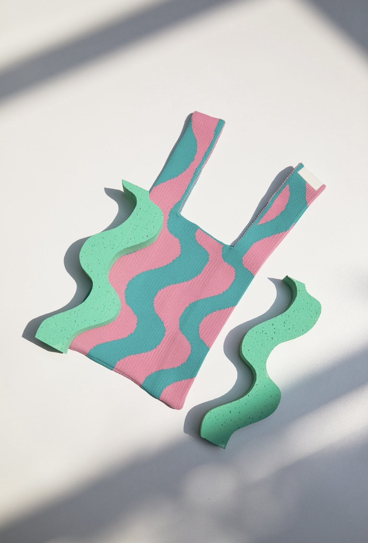 Vacay Tote Pink Green