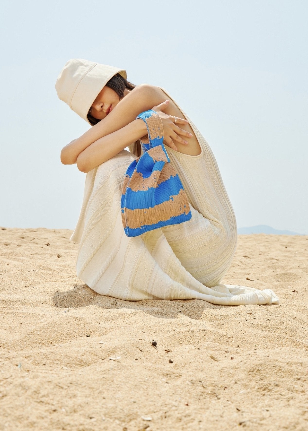 Everyday Tote (Blue/Brown)