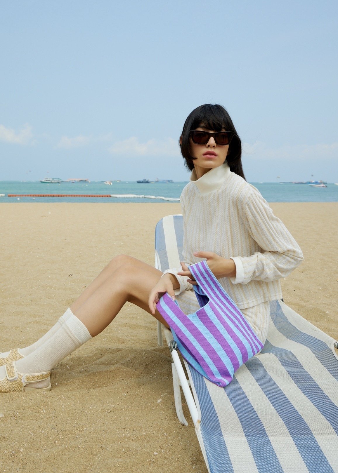 Everyday Tote Lineblue