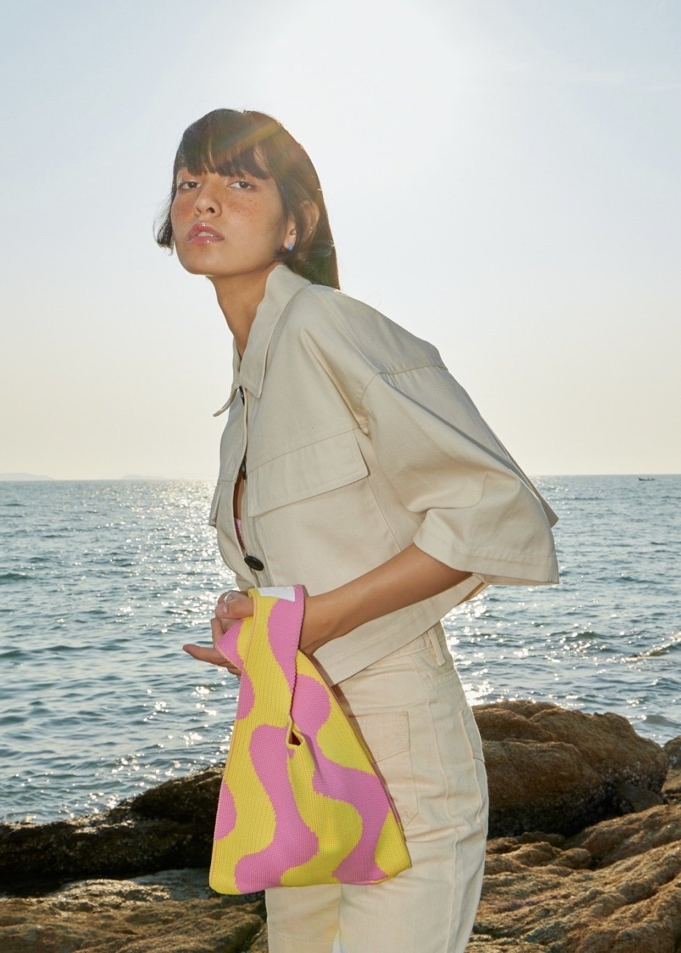 Everyday Tote Pink Yellow